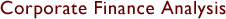 Corporate Finance Analysis