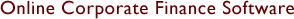 Online Corporate Finance Software